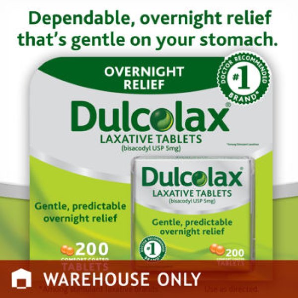 画像1: Dulcolax Laxative Tablets　 200 タブレット　便秘用飲み薬  (1)