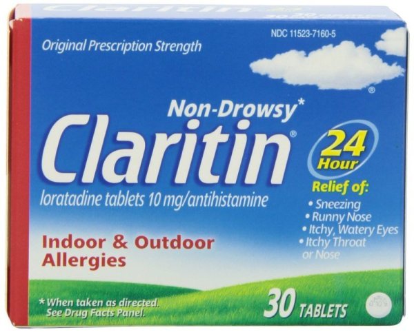 画像1: Claritin 24 Hour Allergy Relief 30 Tablets  10mg (1)