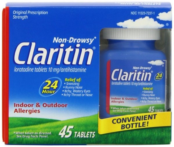 画像1: Claritin 24 Hour Allergy Relief 45 Tablets  10mg (1)