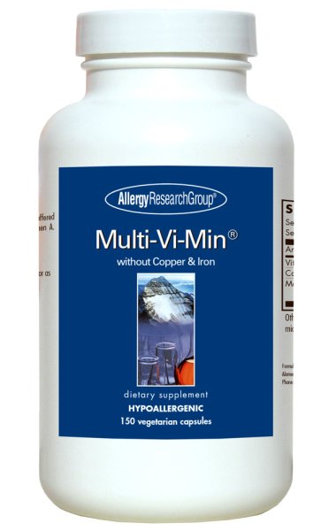 画像1: Multi Vi Min without Copper & Iron 150 vegitable capsule 銅、鉄分が含まれないマルチビタミン (1)