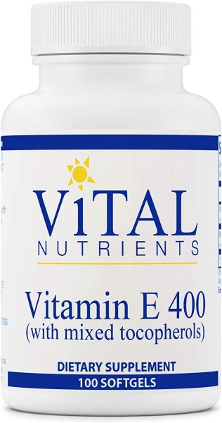 画像1: Vital Nutrients - Vitamin E 400 (with Mixed Tocopherols) 100 softgels    (1)