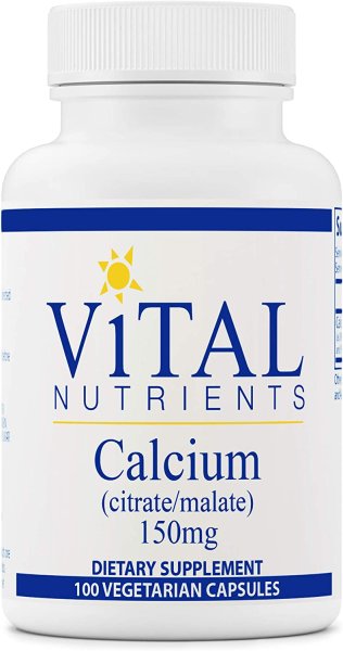 画像1: Vital Nutrients Calcium (citrate/malate) 150mg  100 Capsules (1)