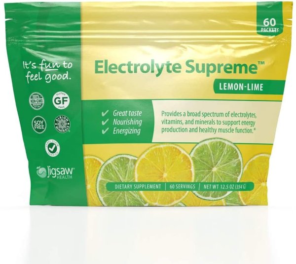 画像1: Jigsaw Health Electrolyte Supreme Packets  Lemon Lime 60 Servings (1)