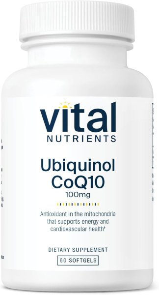 画像1: Vital Nutrients Ubiquinol CoQ10 100mg 60 vegetarian soft gel  (1)