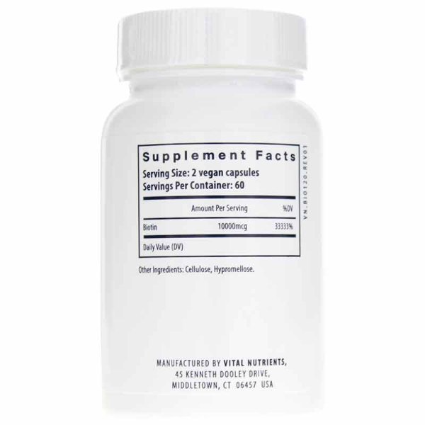 画像2: Vital Nutrients Biotin 10mg  120 Capsules (2)