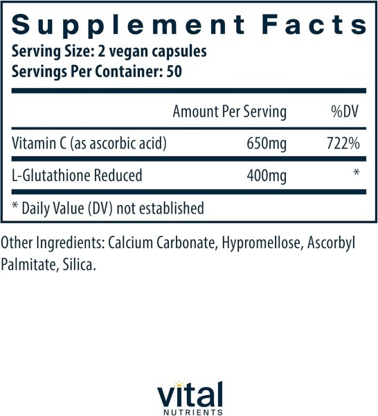 画像2: Vital Nutrients Glutathione 400mg 100 capsules  (2)