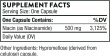 画像2: THORNE Niacinamide - 500mg Niacin  180 Capsules  Non-Flushing Form  (2)