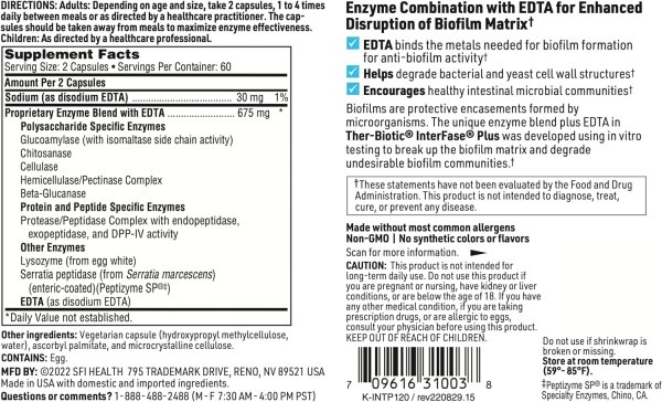 画像2: SFI Health  Klaire Labs Ther-Biotic® InterFase® Plus  120 Capsules (2)